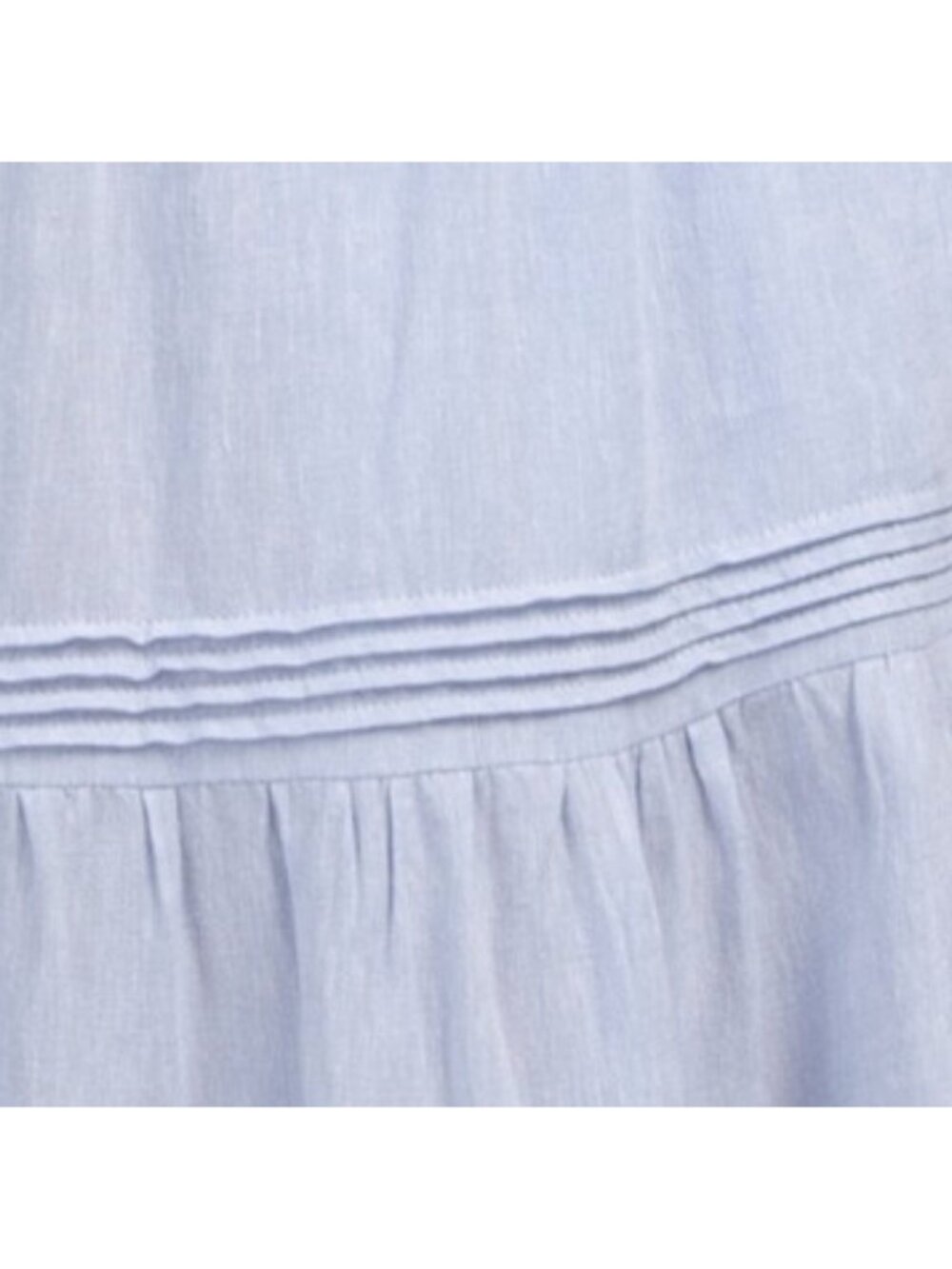 RACHEL ZOE Linen Blend Tiered Skirt With Pintuck Pleats - Picture 4 of 4